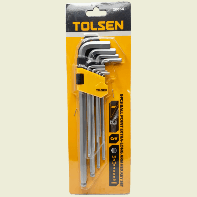 Tolsen Ball Point Hex Key 9pcs Set Trinidad