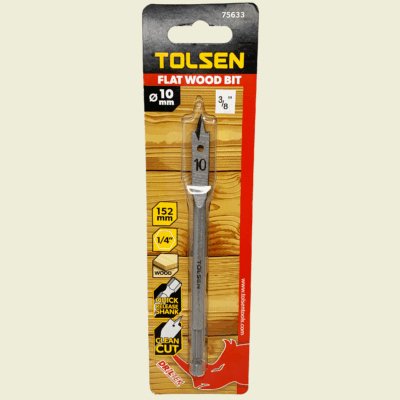 Tolsen ⅜" x 14" Flat Wood Spade Bit Trinidad