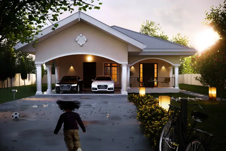 Classica Nu house plan rendering, 3 bed · 2 bath · 2,000 sq ft