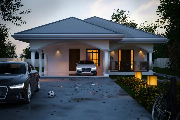 Avant Nu house plan rendering, 3 bed · 2 bath · 2,000 sq ft