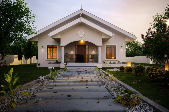 Nuvo Bold house plan rendering, 3 bed · 2 bath · 1,650 sq ft