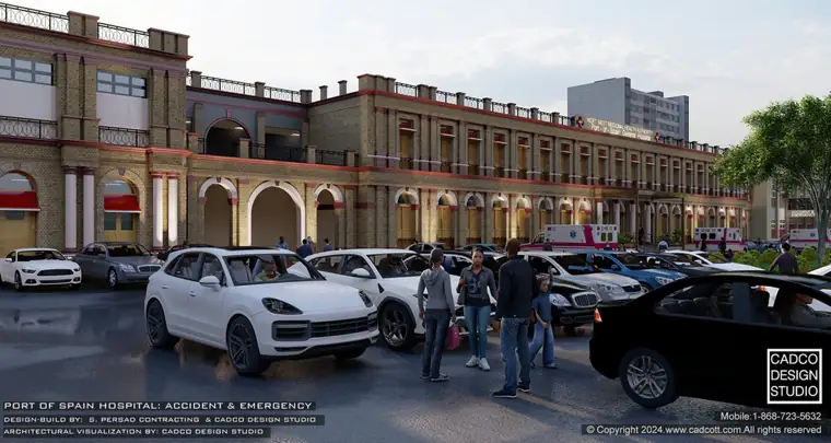 Port of Spain General Hospital, Façade Upgrade, facilities and institutional project by CADCO Design Studio