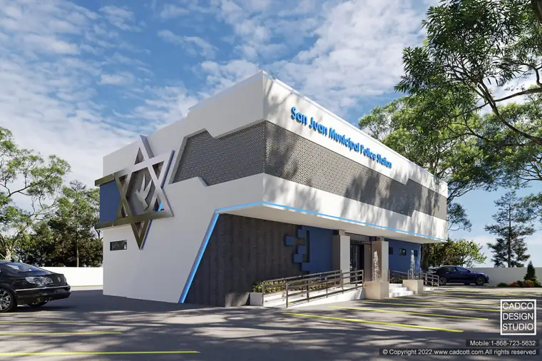 San Juan Municipal Police Station, facilities and institutional project by CADCO Design Studio