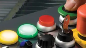 Pilot lights and push buttons