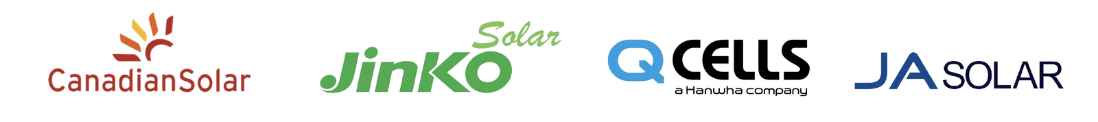 Solar panel, inverter and battery manufacturer logos
