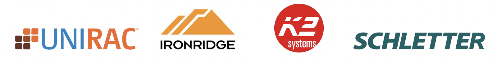 Further manufacturer logos for panels, mounting and storage